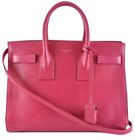 ysl pink leather tote|YSL shopping bag tote.